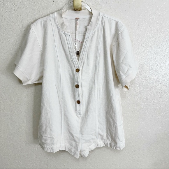 New FREE PEOPLE Easton Playsuit romper size XS - Picture 3 of 7